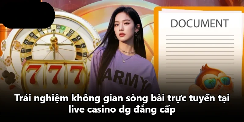 Trải nghiệm không gian sòng bài trực tuyến tại live casino dg đẳng cấp